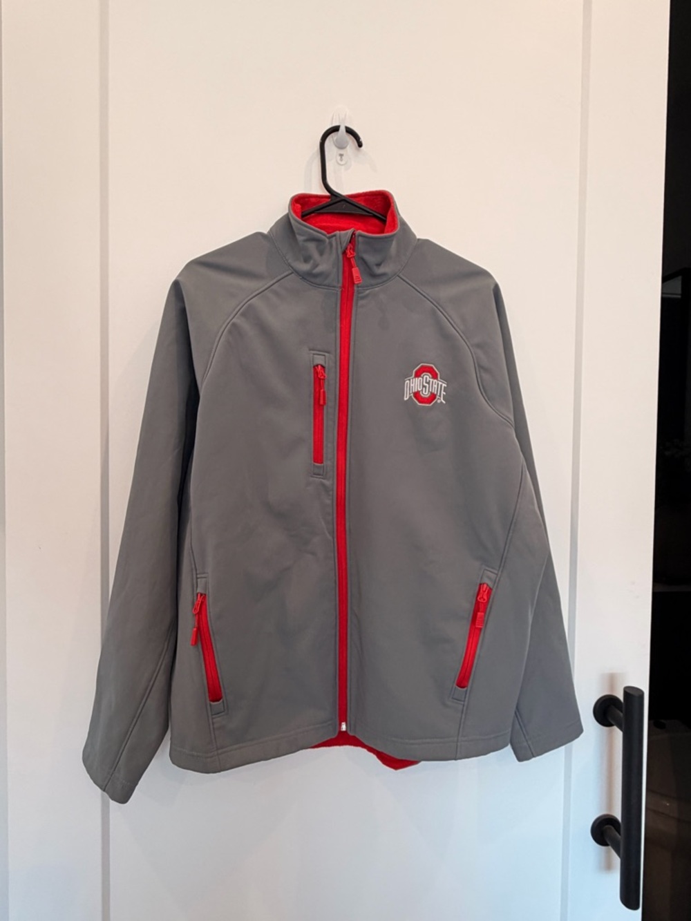 Scarlet and Gray OSU Zip-Up Jacket